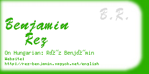 benjamin rez business card